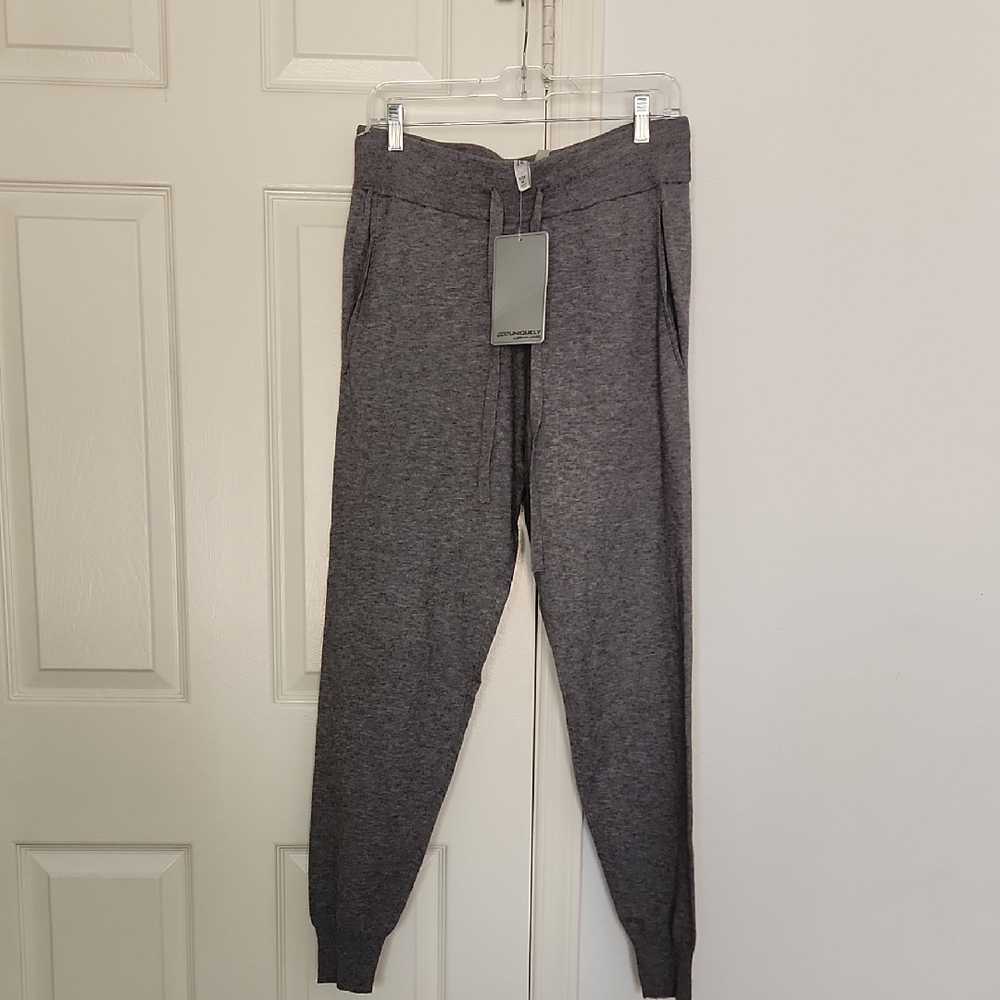 ✨️NWT Lorna Jane 041726 Keep Me Cosy Knit Trackpant Mid Grey Marl Size Medium